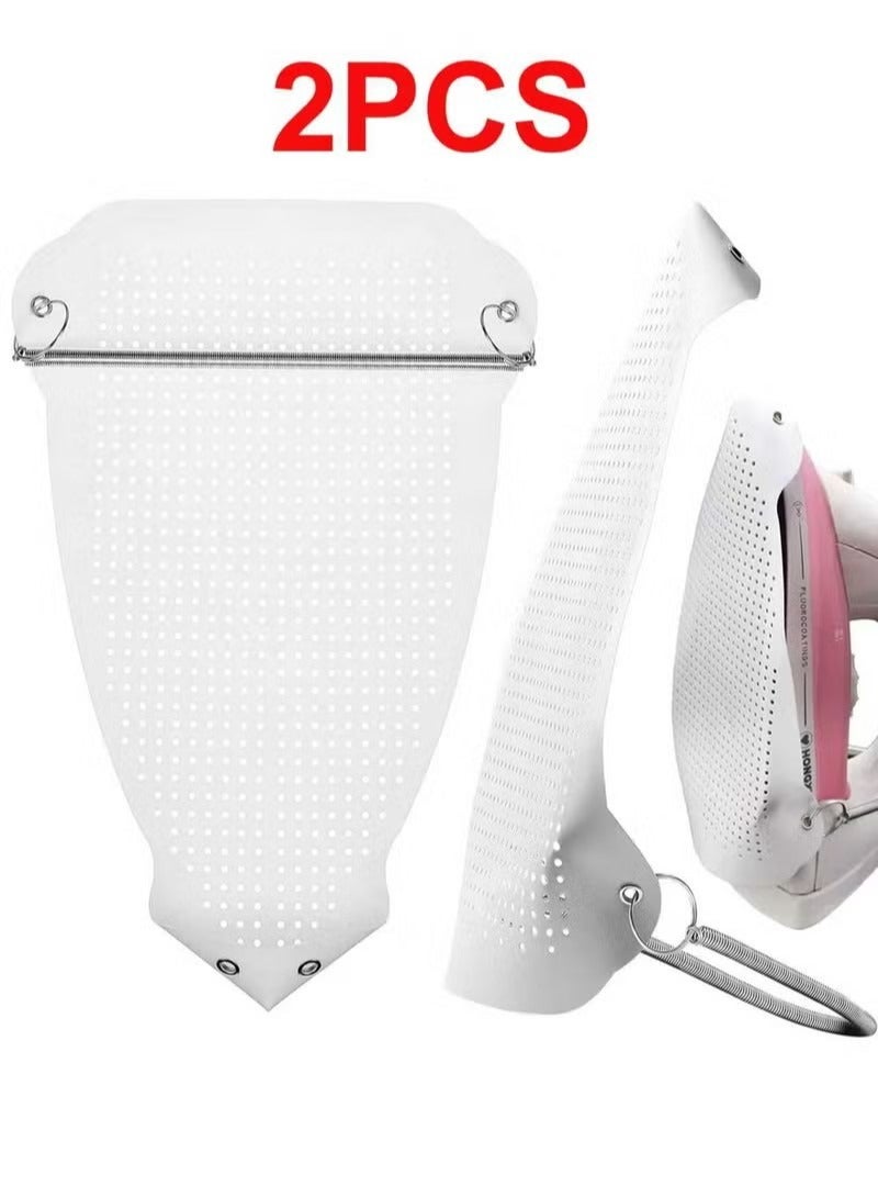 Unewshi 2 Pcs Ironing Shoe Cover, Steam Iron Guard on Most Standard Size, Easy Installation for All Fabrics, Bag - Image 1